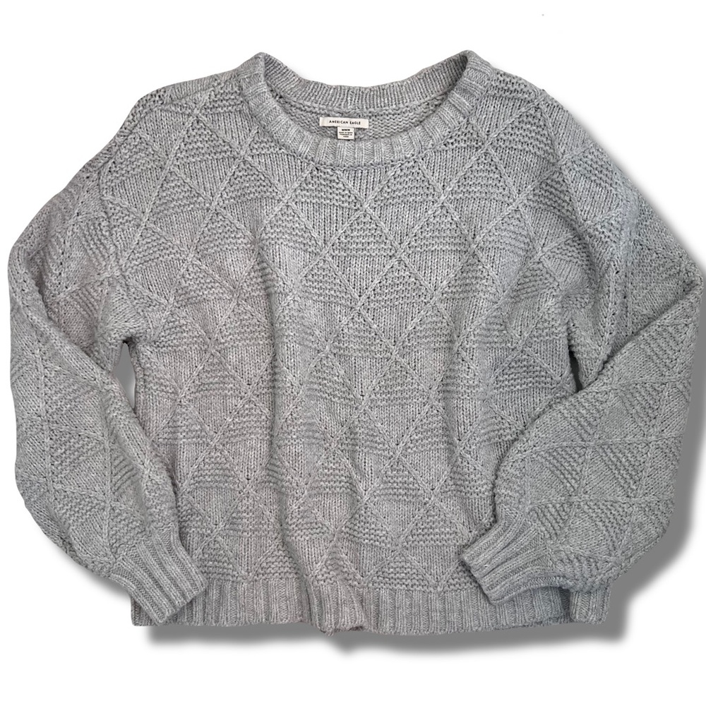 American Eagle Gray Pullover Sweater Size M